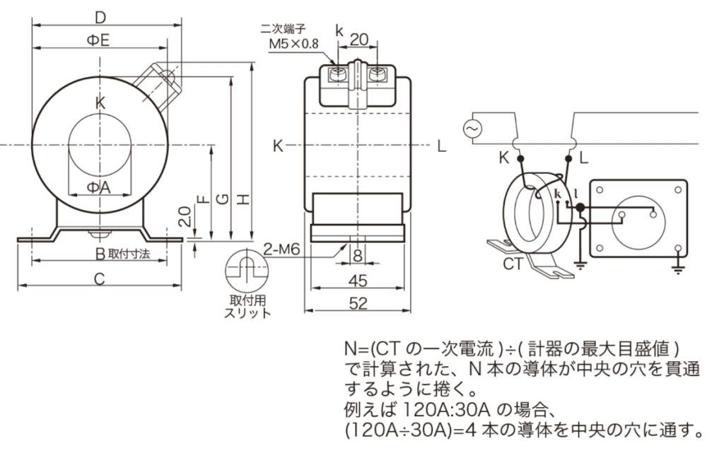 CT-5MRN 寸法図